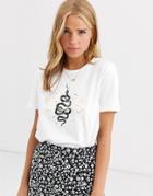 Pieces Mystical Nights Printed T-shirt