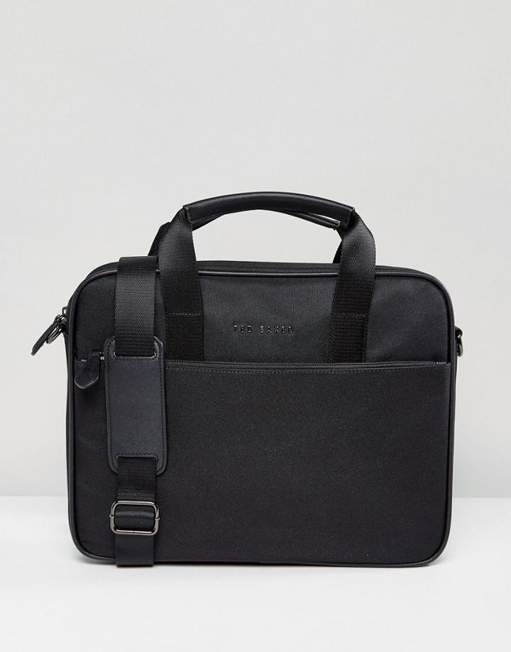 Ted Baker Document Bag Stamp In Black - Black