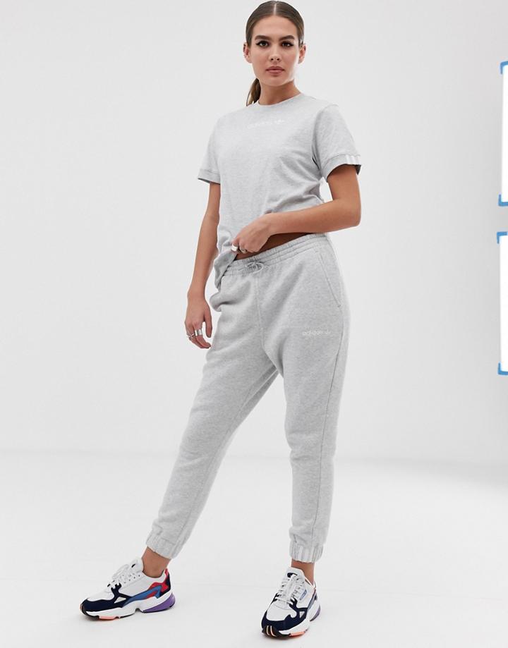 Adidas Originals Coeeze Sweat Pant In Gray Heather - Gray