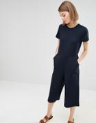 Selected Joey Wide Leg Jumpsuit - Navy