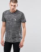 Criminal Damage Stripe T-shirt - Black