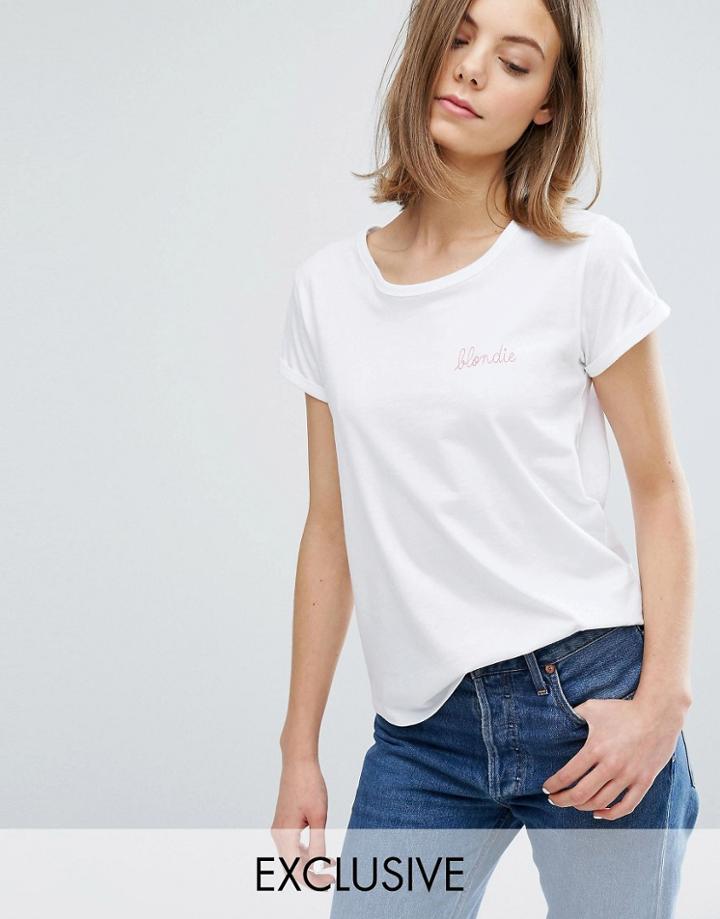 Maison Labiche Exclusive Blondie Logo T-shirt - White
