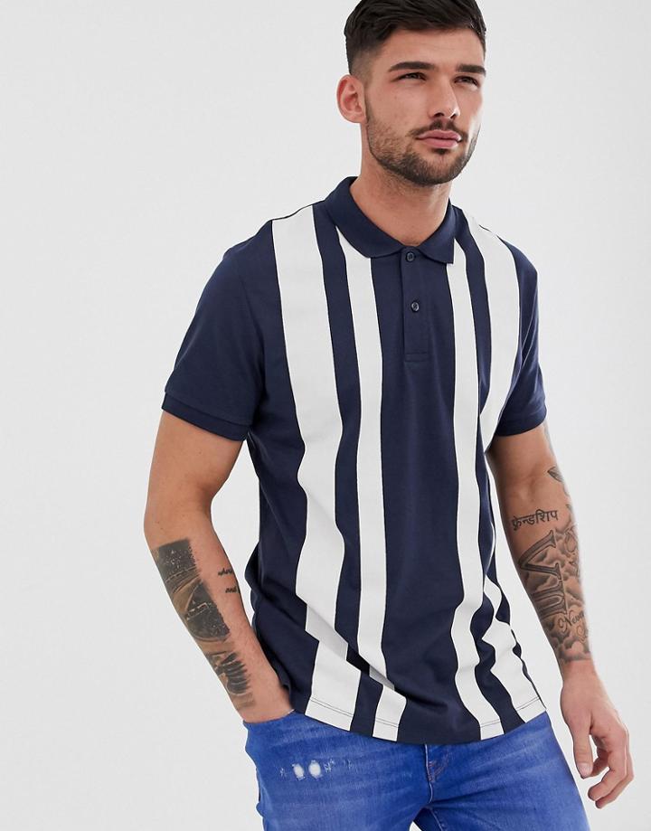 Jack & Jones Originals Navy Polo - Navy