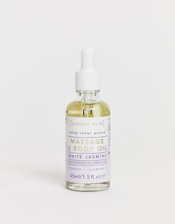 Sunday Rain Massage Oil White Jasmine-no Color
