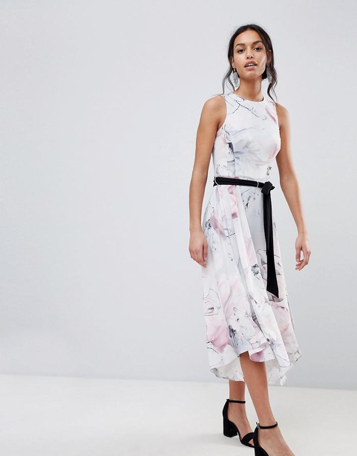 Coast Soft Floral Print Swing Dress - Multi
