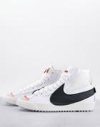 Nike Blazer Mid '77 Jumbo Sneakers In White/black