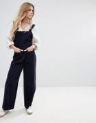 Rollas Wide Leg Jumpsuit - Black
