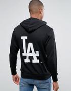 Majestic L.a. Dodgers Hoodie With Back Print - Black