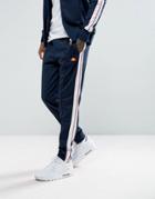 Ellesse Track Joggers With Taping - Navy