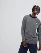 Globe Striped Long Sleeve T-shirt In Black And White - Black