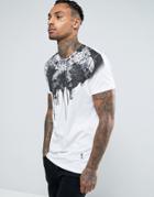 Religion T-shirt With Dripping Graphic Print - White