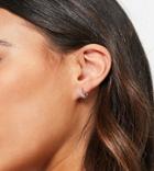 Kingsley Ryan Single Illusion Pave Earrings In Sterling Silver