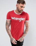 Wrangler Logo Ringer T-shirt - Red