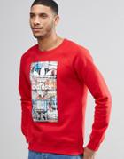 Adidas Originals Bts Crew Sweatshirt Ay7800 - Red