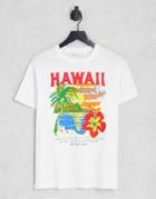Pull & Bear Hawaii Oversized Graphic T-shirt In White