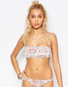 Billabong Reversible Paisley Paradise Bandeau Bikini Top - Multi