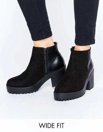 New Look Wide Fit Ankle Boot - Black