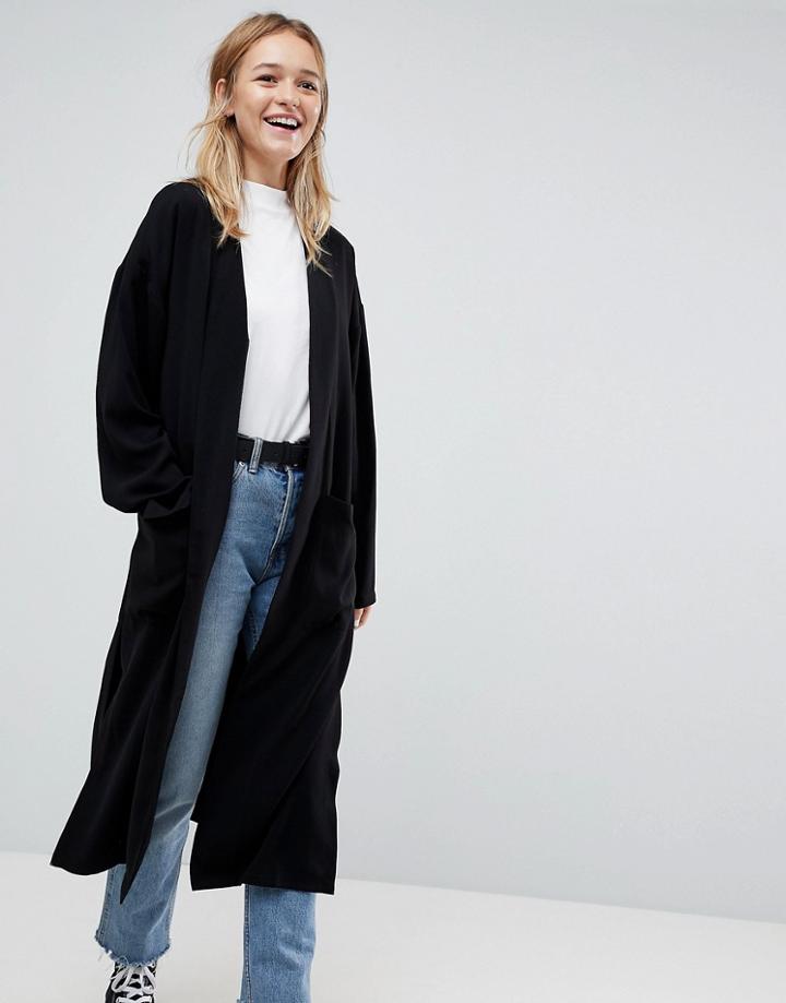Asos Soft Duster Coat - Gray