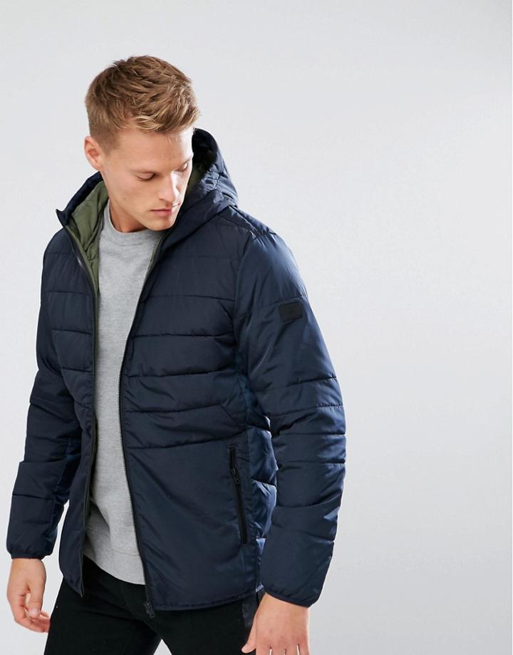 Jack & Jones Padded Parka - Navy