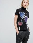 Sportmax Code Adatti Tulip Graphic T-shirt - Black