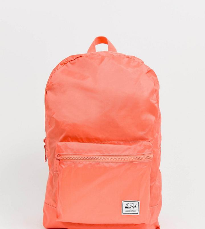 Herschel Supply Co Daypack Packable Neon Coral Festival Backpack