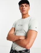 Tommy Hilfiger Central Square Logo T-shirt In Mint Green
