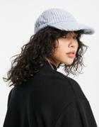 Weekday Cotton Tip Cord Cap In Pale Blue - Lblue