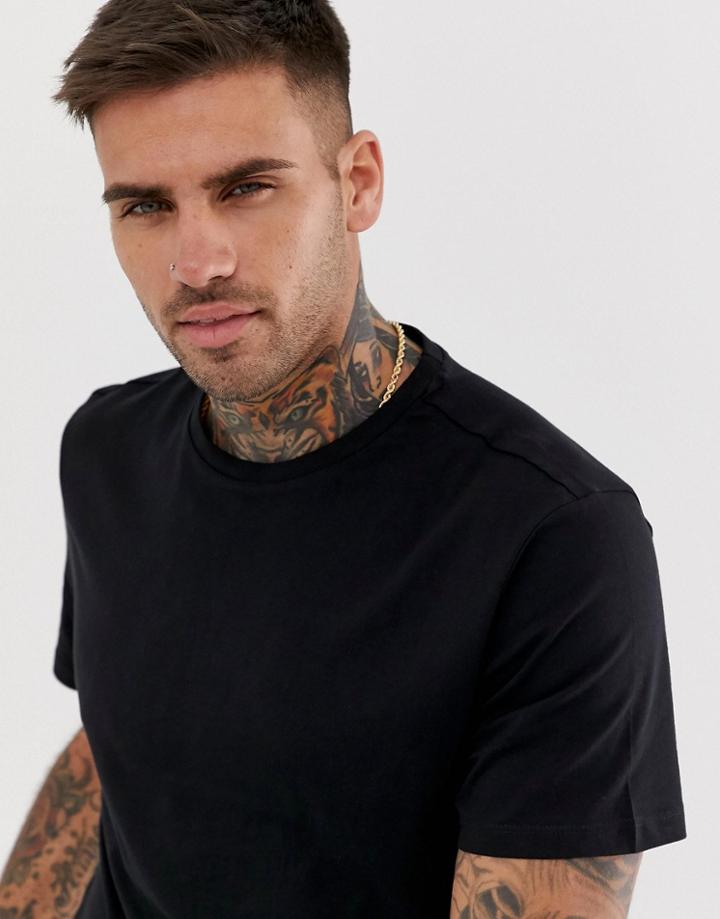 New Look Crew Neck T-shirt In Black