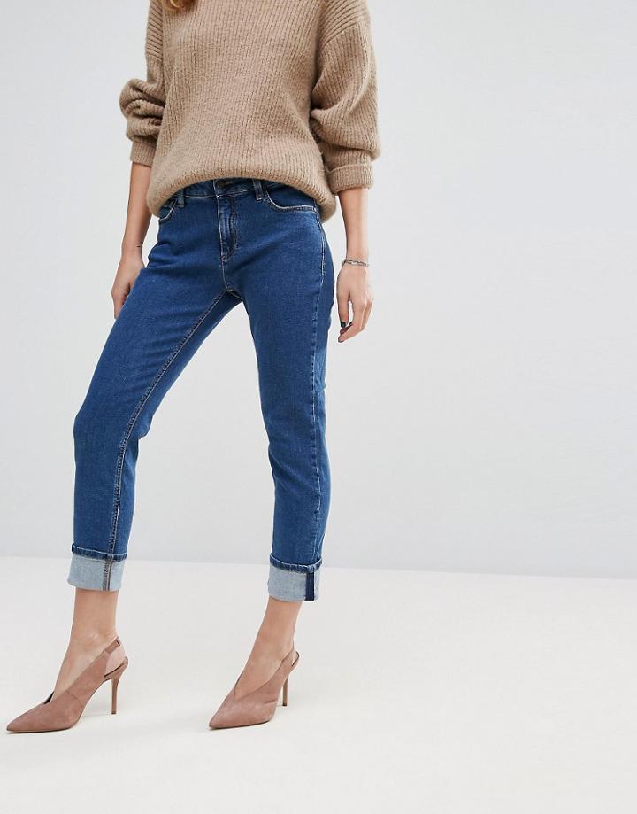 Sisley Boyfriend Tapered Jeans - Blue