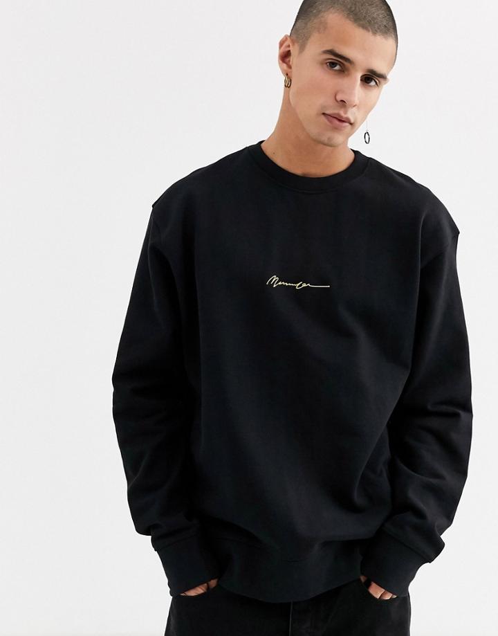 Mennace Essentials Oversized Sweat In Black
