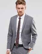 Selected Homme Suit Jacket With Stretch In Slim Fit - Gray