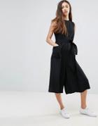 Ymc Crinkled Boiler Jumpsuit - Black