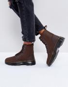 Dr Martens Combs Waxy Leather Boots - Brown