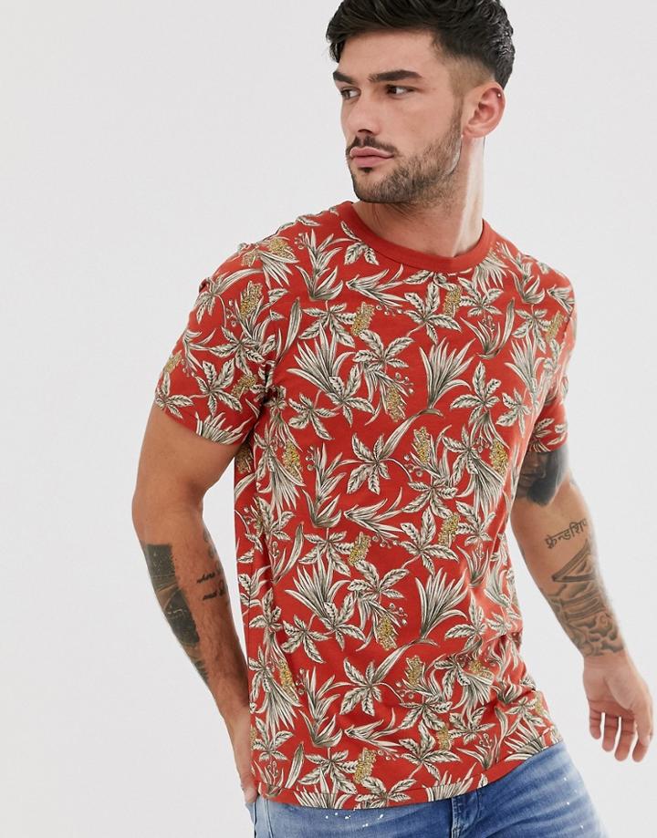 Jack & Jones Premium Printed T-shirt In Red - Red