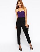 Asos Jumpsuit With Gathered Bandeau - Multi