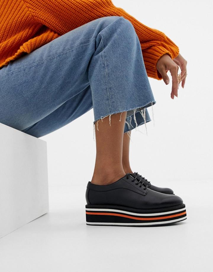Asos Design Merciful Flat Shoes-black