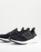 Adidas Ultraboost 21 Sneakers In Black And White