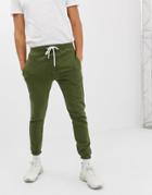 Pull & Bear Slim Fit Jogger Two-piece In Khaki - Green