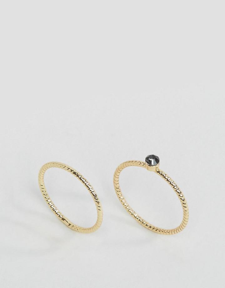 Pieces Dacia Stacking Ring - Gold