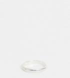 Asos Design Curve Sterling Silver Sleek Thick Band Ring - Silver