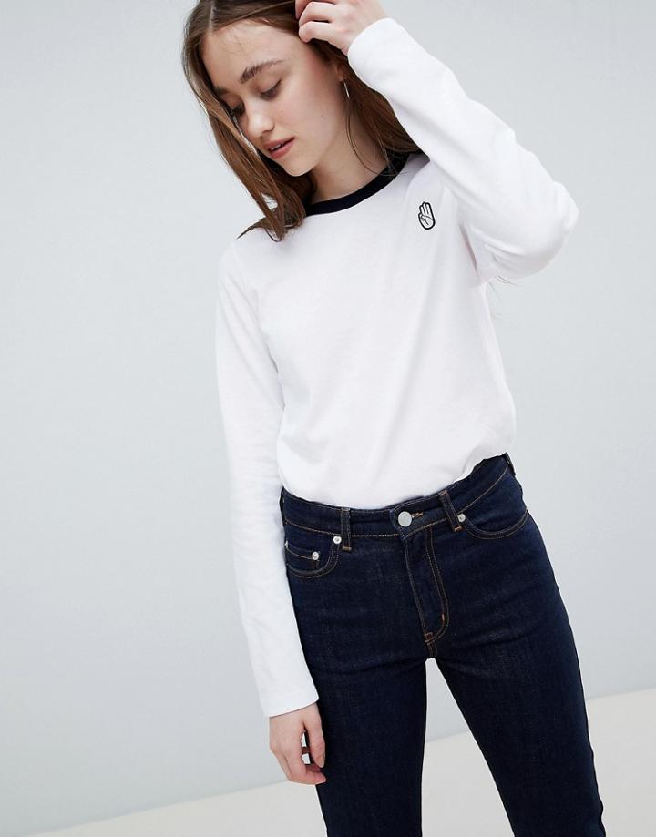 Wood Wood Jelina Long Sleeved T-shirt - White