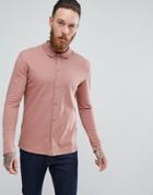Selected Homme Slim Fit Jersey Polo Shirt In Pink - Pink