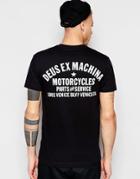 Deus Ex Machina T-shirt With Venice La Back Print - Black