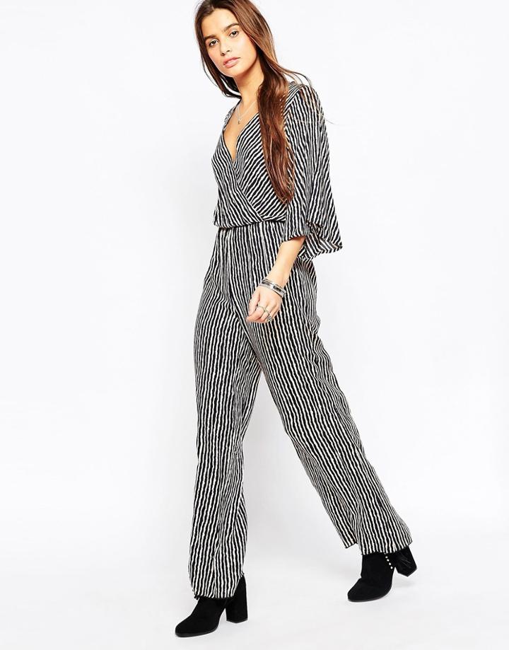 Vintage Havana Deep V Jumpsuit