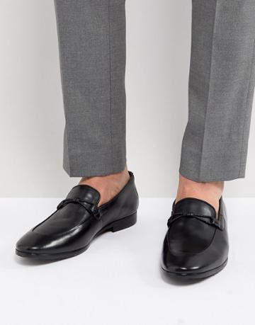 Dune Loafers In Black Leather