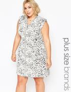 Carmakoma Plus Size Mallala Dress In Animal Print - Yellow Stone