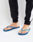 Hollister Stripe Flip Flops - Blue