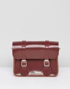 Dr Martens 7 Inch Red Leather Satchel - Red