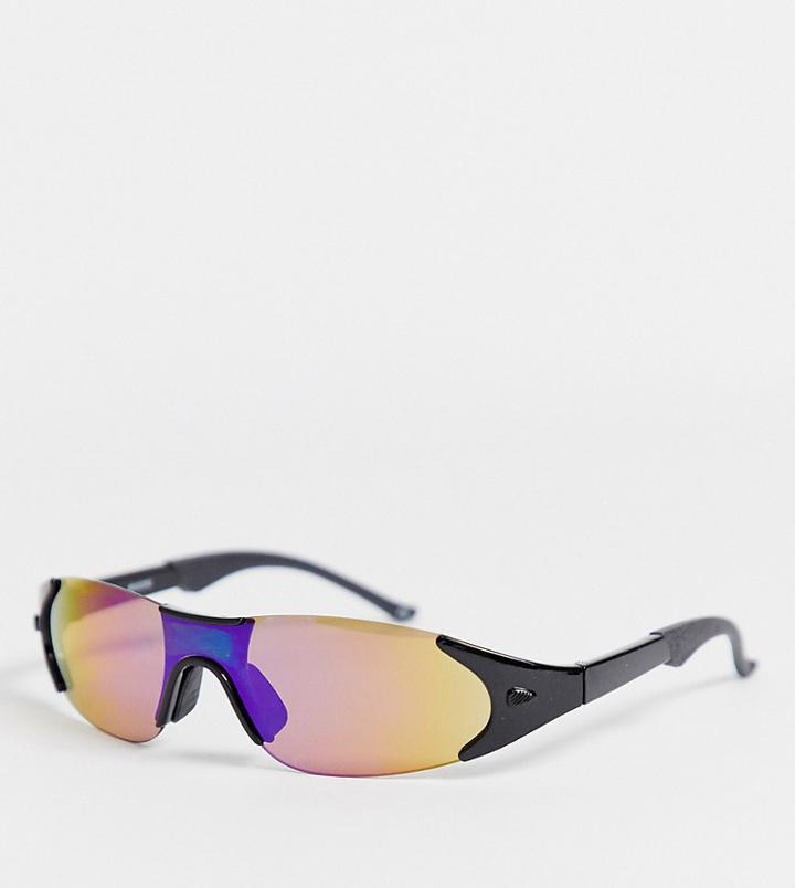 Crooked Tongues Rave Unisex Sunglasses - Black