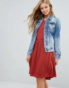 Pepe Jeans Faded Regular Fit Denim Jacket - Blue